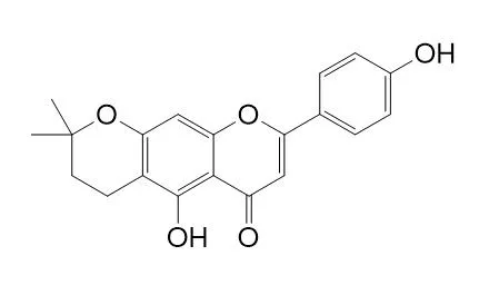 5-Hydroxy-8-(4-hydroxyphenyl)-2,2-dimethyl-3,4-dihydro-2H,6H-pyrano[3,2-g]chromen-6-one